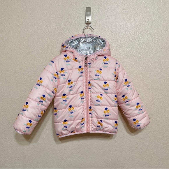 FENDI. Pink & Silver Rumi Baby Jacket. - Picture 2 of 9